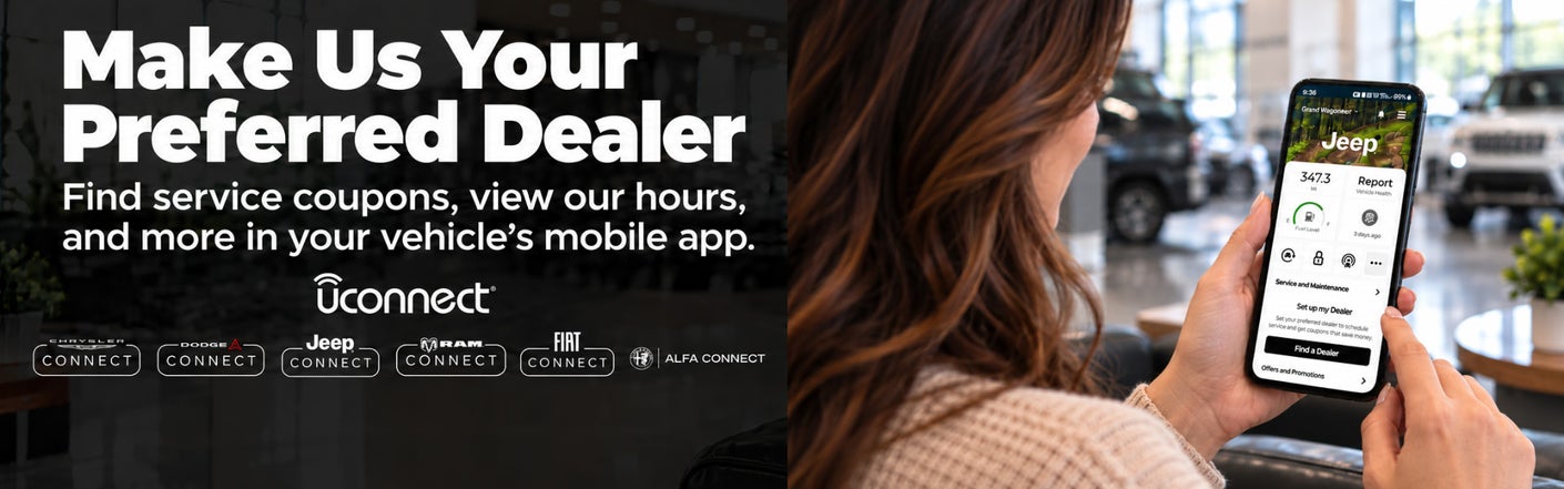 uconnect® make us your preferred dealer | Walker Chrysler Dodge Jeep Ram in Hurricane WV