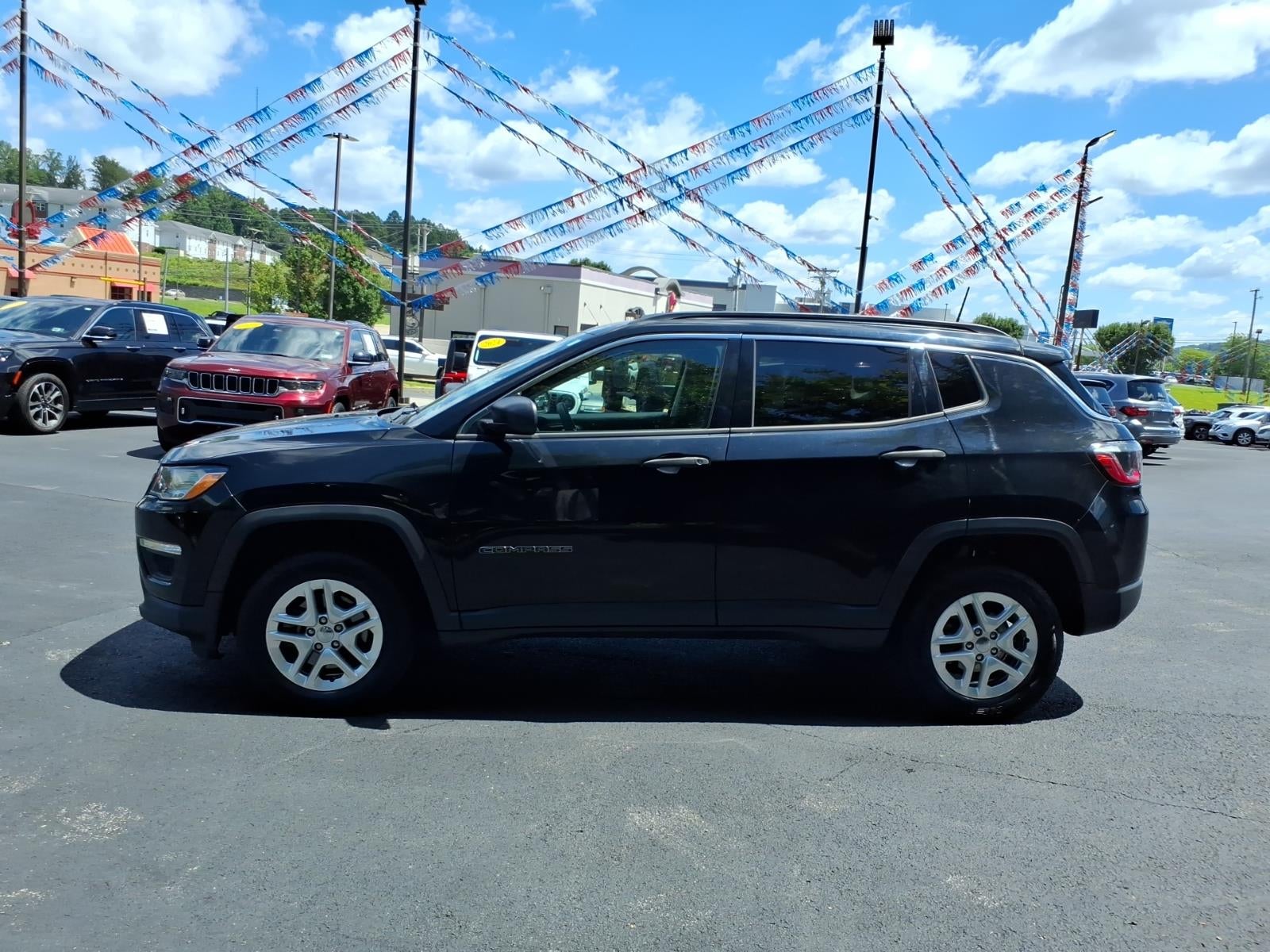 Used 2021 Jeep Compass Sport with VIN 3C4NJDAB9MT562482 for sale in Hurricane, WV
